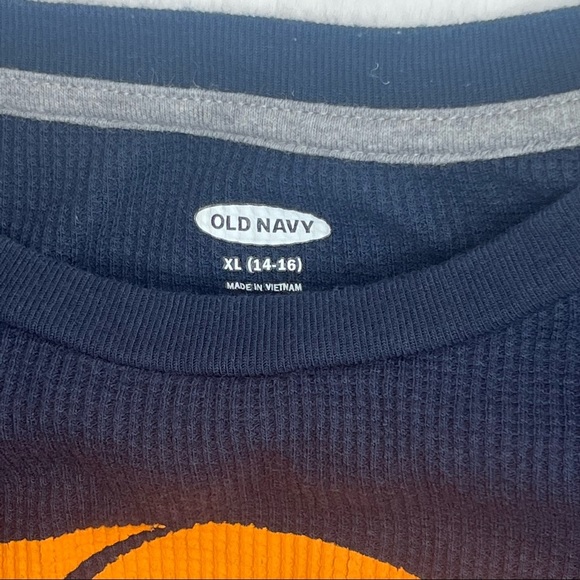 BOYS Size XL Old Navy Long Sleeve Waffle Knit Shirt - Picture 3 of 4